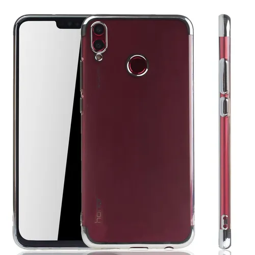 Huawei Honor 8X Hülle Case Handy Cover Schutz Tasche Schutzhülle Bumper Silber
