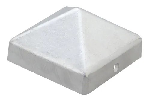 ALBERTS Pfostenkappe Zaunkappe Abdeckkappe Endkappe Aluminium blank 111x111 mm