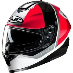 HJC C70N Alia Helm, schwarz-weiss-rot, Größe L für Männer in rot von HJC Helmets