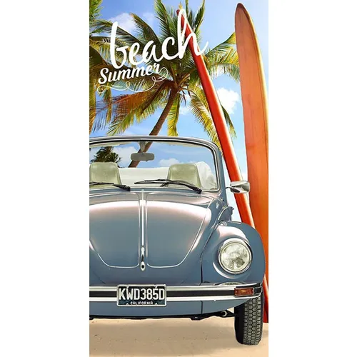 Volkswagen Badetuch VW Käfer 75x150 100% Baumwolle Strandlaken Handtuch Laken 05