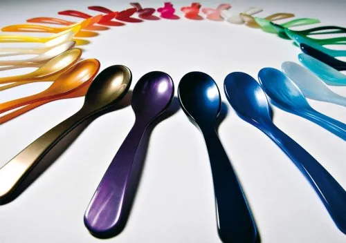 G. F. Heim Söhne - bunte Eierlöffel aus Acrylglas (Apfelgrün)