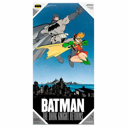 SD Toys DC Comics Batman and Robin Glasposter - Spielzeugfiguren: Hochwertiges Glasposter mit ikonischer DC Comics Kunst, ideal für Fans und Sammler, um das Zuhause mit einem einzigartigen Stück Comicgeschichte zu verschönern.
