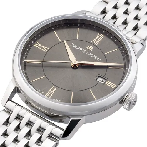 Maurice Lacroix Eliros Date Damenuhr Saphirglas Edelstahl EL1094-SS002-311-1 NEU