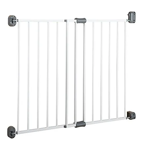 roba® Türschutzgitter Easy Step - extra hohes Metall Schutzgitter - Türschutzgitter für variable Breite 60 - 97 cm, sorgt für maximale Sicherheit mit einer Höhe von 78 cm, ideal für Familien mit Kleinkindern.