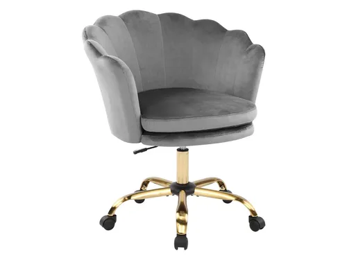 SeedWave Bürostuhl Samt Drehstuhl mit Rollen, Höhenverstellbar Schminkstuhl, Blütenblatt Gepolstert Rückenlehne, niedlicher Schreibtischstuhl,150kg