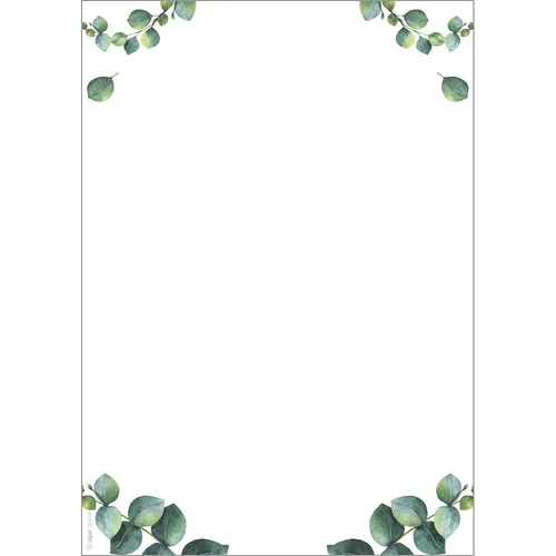 Design-Papier 'Eucalyptus', DIN A4, 90 g/qm in grün von SIGEL