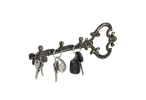 relaxdays Schlüsselbrett Vintage, Bronze