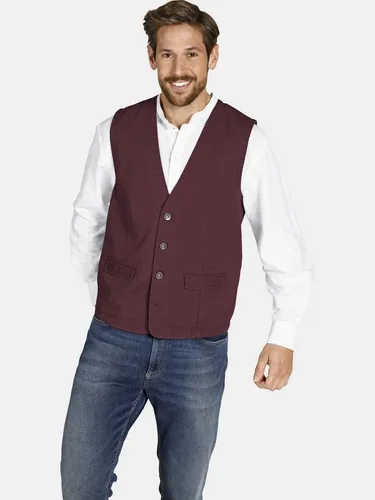 Jan Vanderstorm Herren Weste Torell dunkelrot 50 in rot von JAN VANDERSTORM