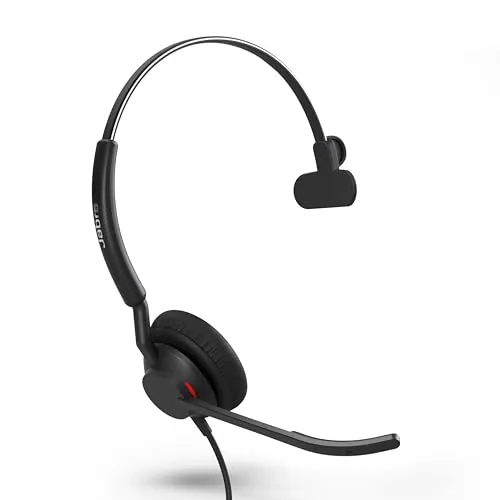 Jabra Engage 50 II Mono-Headset - Zubehör für PC mit geräuschunterdrückender 3-Mic-Technologie für professionelle Anrufe und ganztägigen Komfort dank ultraleichtem Design.
