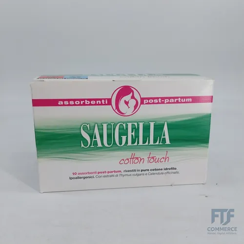 Saugella Cotton Touch Damenbinden aus Baumwolle nach der Geburt, ohne Haftschich