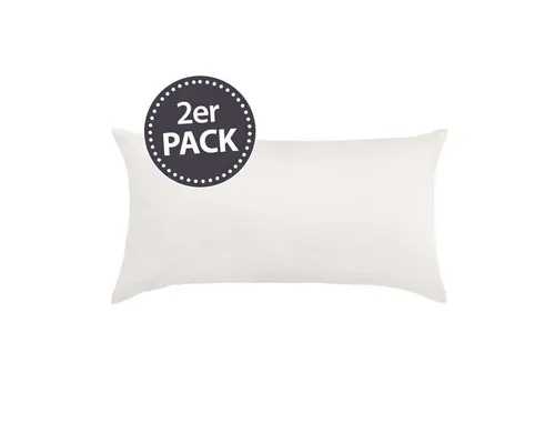 TRAUMSCHLAF Bettwäsche Pure, Mako Satin, 2-teilig - Hochwertige 2-teilige Bettwäsche aus 100% Baumwolle, weiß, mit Reißverschluss. Perfekt für einen erholsamen Schlaf und pflegeleicht bei 60°C waschbar.