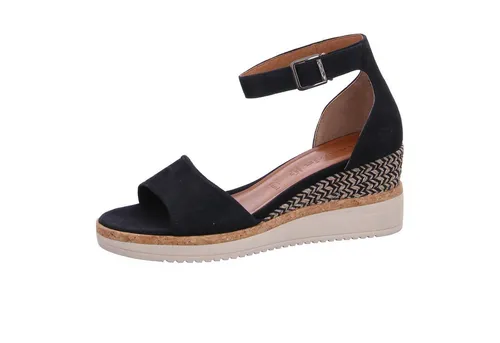 Tamaris Sandalette 37 EU in Navy - Elegante Sandalette in Größe 37, aus hochwertigem Leder gefertigt. Offene Schuhspitze und Riemenverschluss sorgen für einen bequemen Sitz und stilvollen Auftritt.