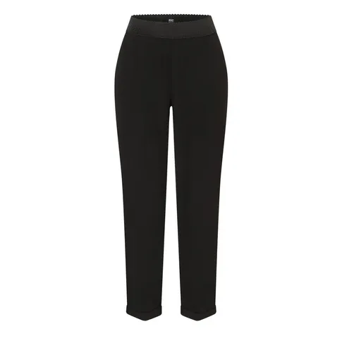 MAC Chinohose mit gehäkeltem Gummizug schwarz 36