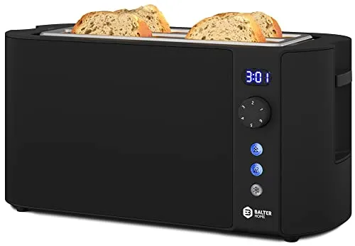 Balter Toaster 4 Scheiben TS-04-LCD in schwarz von Balter