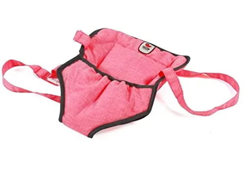 Bayer Chic 2000 782 41 Puppentragegurt für Baby-Puppen, Puppentrage, Puppenzubehör, Melange anthrazit-pink