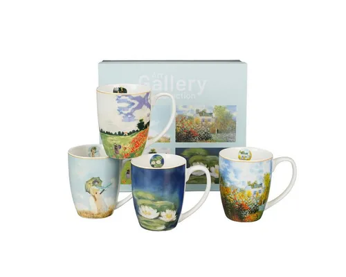 Duo-Gift Tasse Monet 4er Set Tassen Porzellan 0,36 L im Geschenkkarton, 1-tlg., 4er Set Tassen im Geschenkkarton