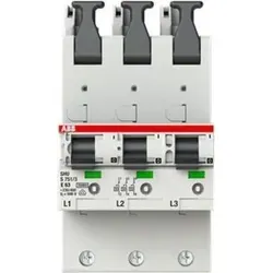 SLS-Schalter ABB S751/3-E63 Hauptsicherungsautomat 63A - FI-Schutzschalter mit hoher Selektivität für optimale Anlagenverfügbarkeit, ideal für Niederspannungs-Hauptverteilungen und als Trennvorrichtung am Zählerplatz.