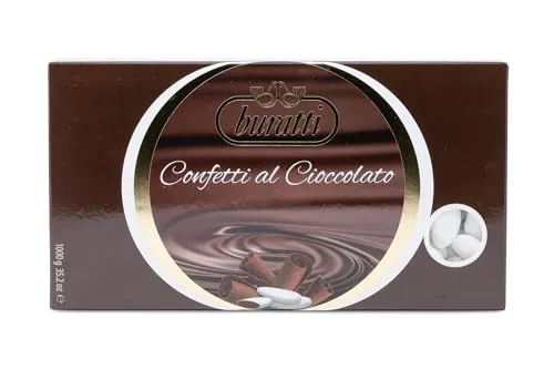 Buratti Confetti al Cioccolato, schokoladen dragees Weiße gezuckerte Pralinen, 1000g