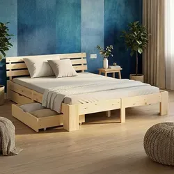 Homestyle4u Holzbett 160x200 mit 2 Bettkästen aus Kiefernholz - Dieses 160x200 cm große Massivholzbett bietet nicht nur großzügigen Schlafkomfort, sondern auch praktische Bettkästen für optimalen Stauraum. Das natürliche Kiefernholz sorgt für eine warme Atmosphäre und fügt sich harmonisch in jeden Einrichtungsstil ein.
