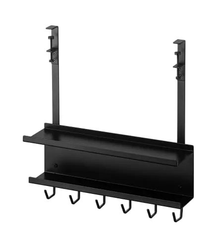 Yamazaki Kabel-Organizer Schwarz, Metall - Zubehör für Möbel: Moderner Kabelorganizer für effizientes Kabelmanagement und eine aufgeräumte Arbeitsumgebung im skandinavischen Design.