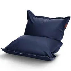 Green Bean® XXL Riesen-Sitzsack aus Kunstleder - Dunkelblau 140x180 cm - XXL Sitzsack für Garten, Terrasse & Balkon – bequem mit 380L EPS-Füllung für besten Sitzkomfort. Vielseitig einsetzbar als Liege, Lesesessel oder Relaxkissen, wasserabweisend und leicht zu reinigen.