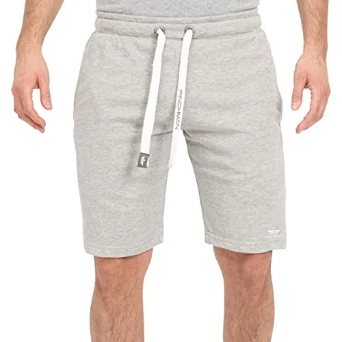 Finchman FM191 Herren Baumwolle Sweat Shorts Light Grey L