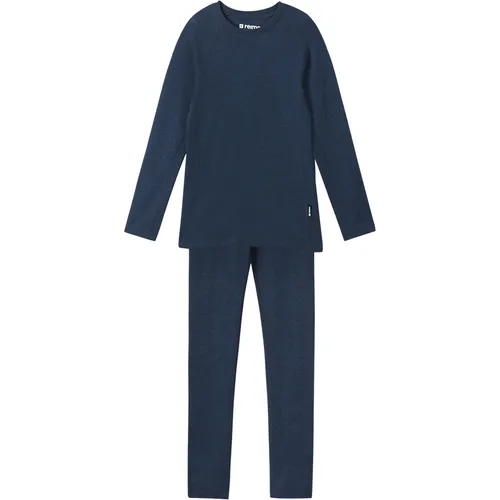 reima Kinsei Thermal Unterwäsche Set Kinder Merino Unterwäsche blau Größe 120 Hautfreundlich Merinowolle