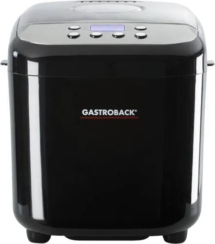 GASTROBACK Design Brotbackautomat Pro – Vielseitig mit 19 Programmen - Brotbackautomat mit 19 Programmen, inkl. Messbecher & Messlöffel. Spülmaschinenfeste Teile und Warmhaltefunktion für perfekten Genuss.