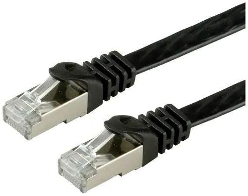 Value 21.99.0974 RJ45 Netzwerkkabel, Patchkabel CAT 6 F/UTP 1.50m Schwarz 1St.