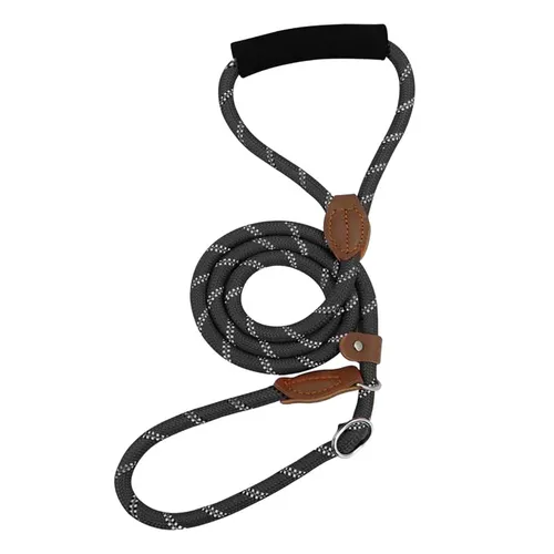 Hundeleinenring schwarz verstellbar 130cm L