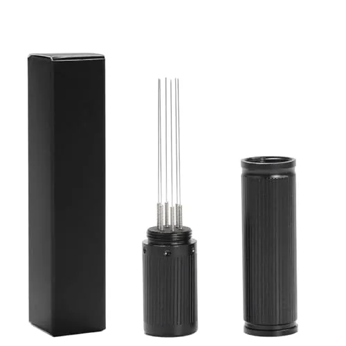 jatimdotina WDT Tool, Kaffee Tamper, Espresso Nadel mit 6 Feinen Nadeln 0.35 mm, Espresso Kaffeerührer, Coffee Distributor Verteiler, Coffee Accessories Für Barista Gerührtes Espressokaffee