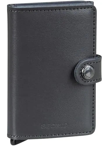 Secrid Miniwallet Original Kreditkartenetui Grey aus Aluminium und Rindsleder