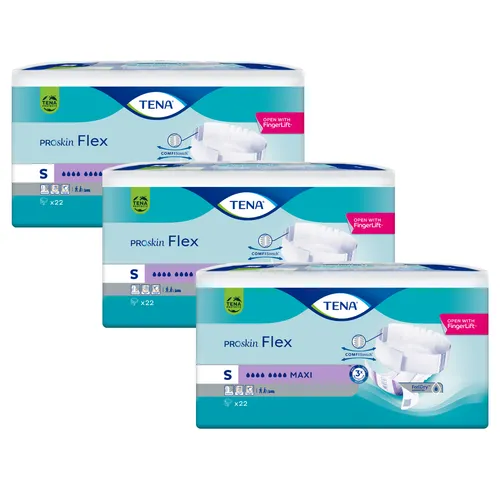 TENA Flex Maxi XL - Beutel mit 21 Stück - Inkontinenzeinlagen für schwere Inkontinenz, ideal für die Nacht mit Nässeindikator, komfortable Anlegetechnik und optimale Passform für mobile Patienten.