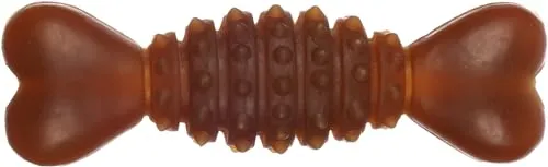 Flamingo Hundespielzeug – Knochen braun – Naturkautschuk – 20 × 6 × 6 cm