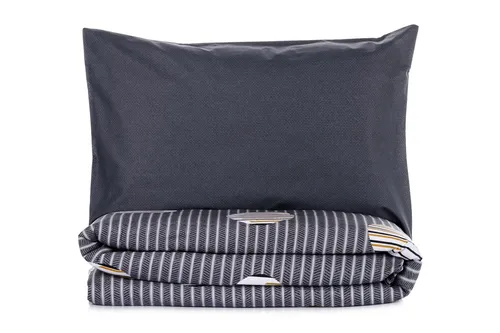 Ranforce Super King Bettwäsche Set aus 100% Baumwolle - Hochwertiges Bettwäsche-Set in Grau, 260 x 220 cm, maschinenwaschbar bei 30 °C. Ideal für einen komfortablen Schlaf und einfache Pflege.