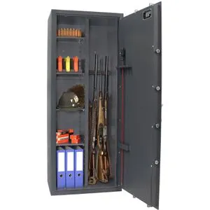 Rottner Waffenschrank EN0 Winchester 10 EL - Sicherer Stauraum für 10 Langwaffen - Waffenschränke mit hochwertigem Elektronikschloss und Platz für 10 Langwaffen. Ideal für Sicherheit und Ordnung, entspricht den Anforderungen des deutschen Waffengesetzes.
