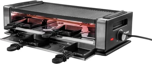 Unold 48730 Raclette Finesse Basic - Raclette-Grill für 8 Personen, 1200 Watt, wendbare Antihaft-Grillplatte, perfektes Erlebnis für gesellige Abende