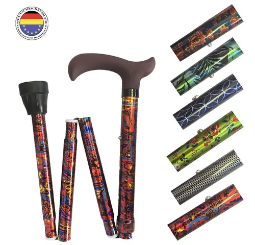 Herdegen Faltstock – Kompakter Gehstock für optimale Mobilität - Gehstöcke, leicht und stabil mit ergonomischem Griff für sicheren Halt. Ideal für unterwegs und individuell höhenverstellbar für eine gesunde Körperhaltung.