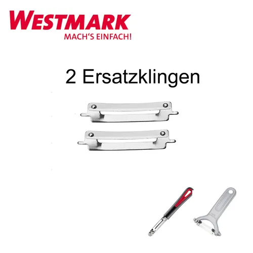 Westmark Ersatzklingen Messer Sparschäler Pomfix Pendelschäler 2945, 6095 2 x