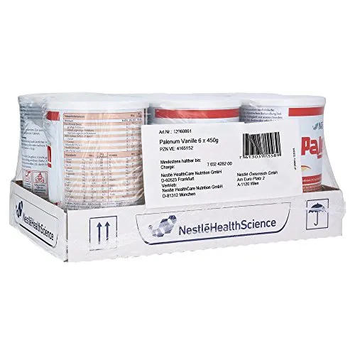 palenum Vanille Pulver 6x450 g - Hochwertiges Vanillepulver, ideal für Backen und Verfeinern von Speisen