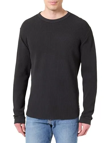 Langarmshirt LEVI'S Herren XL mineral schwarz - Klassisches Herren-Shirt von Levi's® in taillenbedeckendem Schnitt. Hergestellt aus 100% Baumwolle für ein angenehmes Tragegefühl. Ideal für lässige Looks und bequem im Alltag.