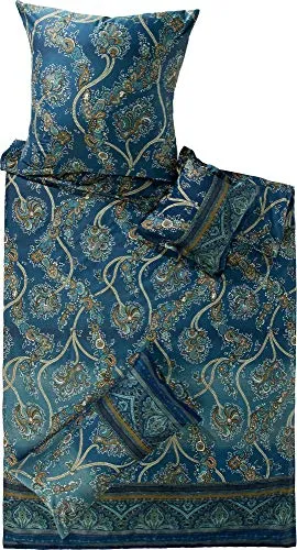 Bassetti Bettwäsche, Bunt - Bettwäsche-Set aus 100 % reiner langstapliger Maco Baumwolle, pflegeleicht und mit einem eleganten Reißverschluss versehen, ideal für einen erholsamen Schlaf.