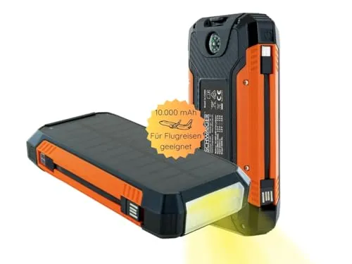 Schwaiger SL10000 Powerbank 10000 mAh - Powerbank mit 10000 mAh, ideal für unterwegs, bietet zuverlässige Energieversorgung für alle Geräte.