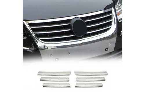 Zierleisten 6 Profil Frontgrill Stahl Chrom für Volkswagen Touran 03-06 - Hochdruckreiniger Zubehör, langlebige Zierleisten aus 304 V2A Edelstahl, einfache Installation ohne Bohren, verleiht Ihrem Fahrzeug einen eleganten Chrom-Look.
