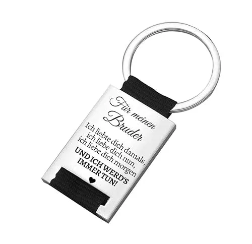 PREMIUM Schlüsselanhänger mit edler Gravur Liebesbotschaft I Glücksbringer für deinen Lieblingsmensch I Geschenk Frau & Mann