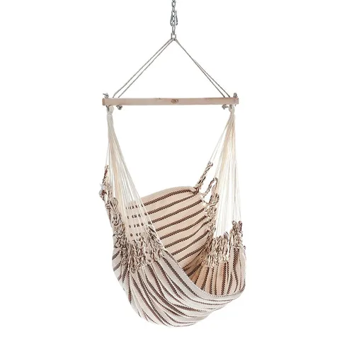 Chico Hängesessel Baumwolle weiß-braun Hängestuhl von Chico