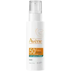 Avène Anti-Imperfection Fluid LSF 50 - Sonnenschutzmittel für empfindliche, akneanfällige Haut, bietet hohen UV-Schutz, reduziert Unreinheiten und mattiert die Haut für ein ebenmäßiges Hautbild.
