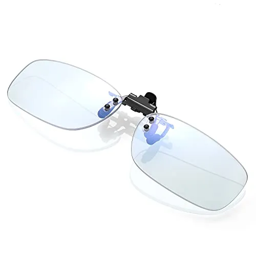 KLIM Protect OTG Brillen Clip on Gläser gegen blaues Licht in weiß von Klim