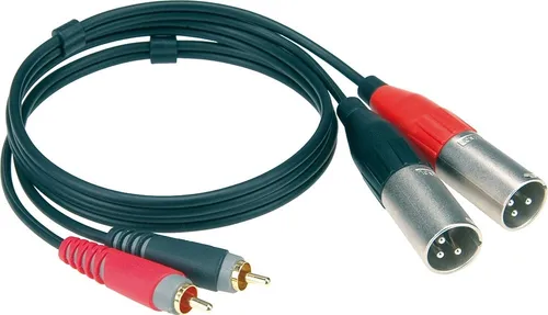 Klotz Audiokabel 2x XLR - 2x Cinch, 3m