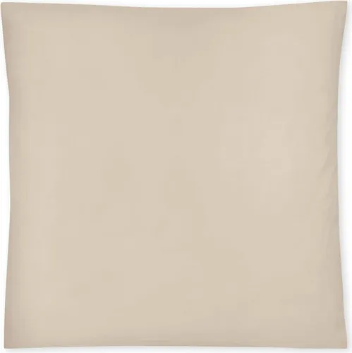 Irisette GmbH & Co. KG Mako-Satin uni Bettwäsche Kissenbezug Paris 8000 Farbe beige Größe 80 x 80cm